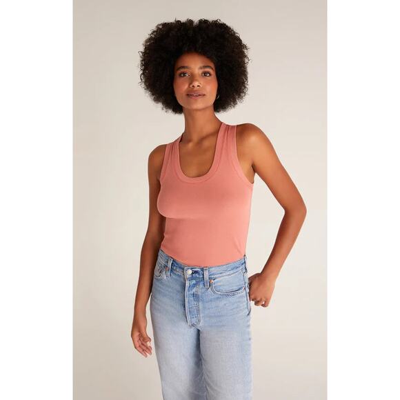 Z Supply Canyon Rose Sirena Rib Tank NWT SIZE XS M - Picture 1 of 4